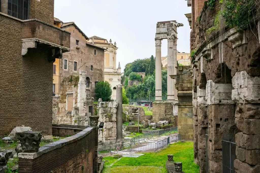 Over The Roman Ruins Italy